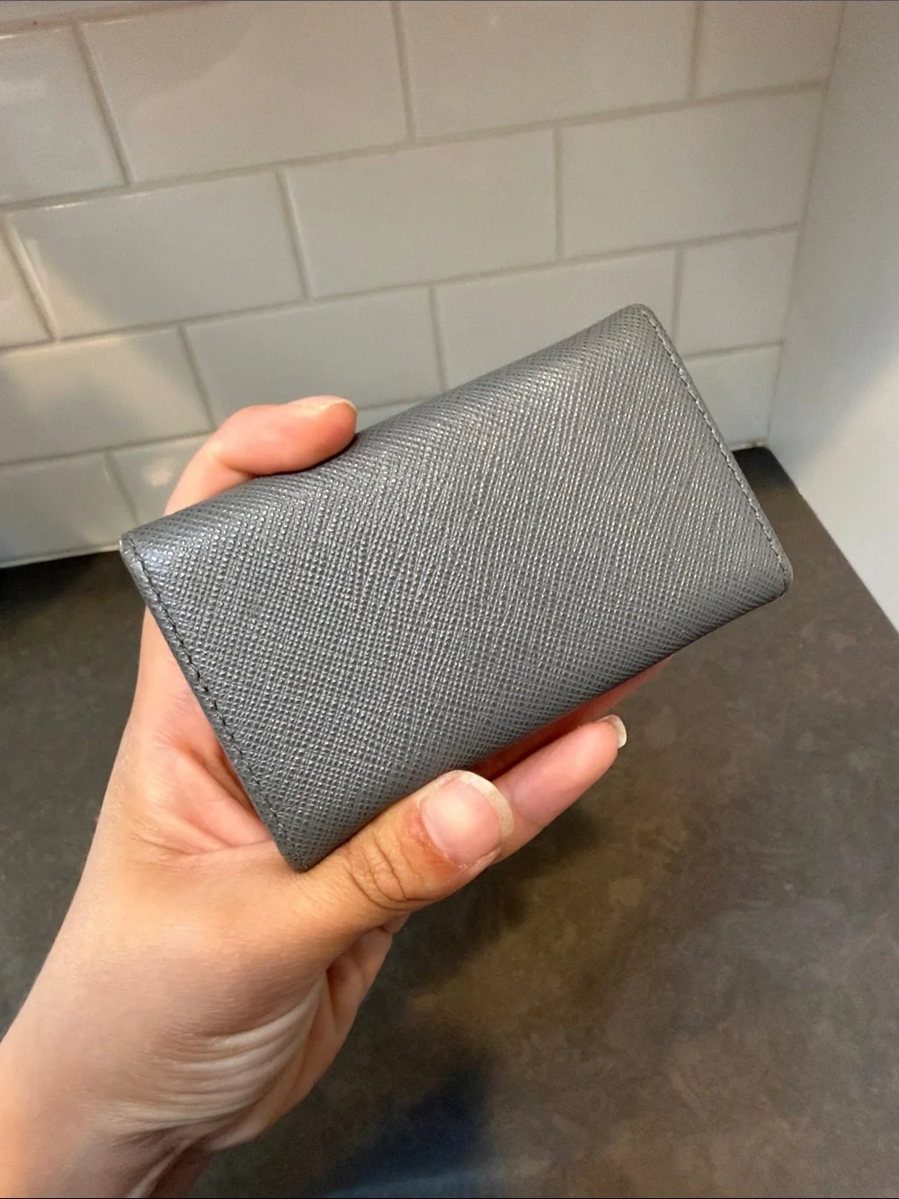 Prada Key/Card Holder Saffiano Leather